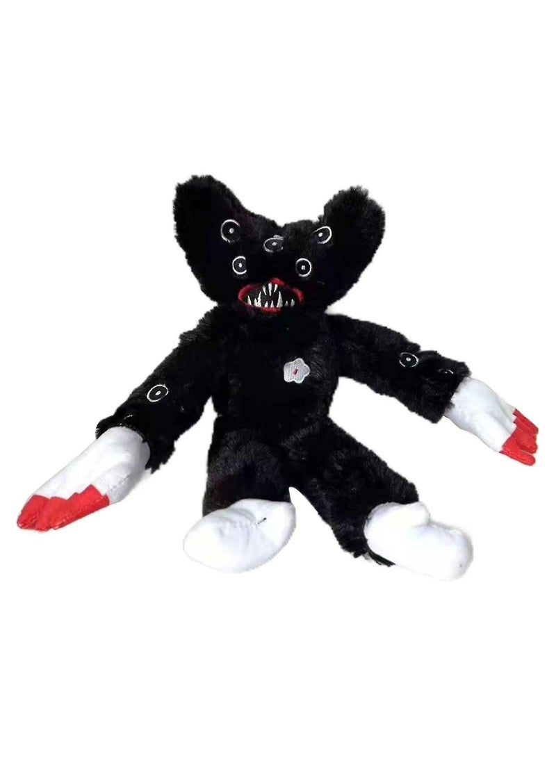 Poppy Playtime Huggy Wuggys Plush,killy Cartoon Plush Toy, Horror Stuffed Doll For Game Fan（Black 40CM） - Image 1